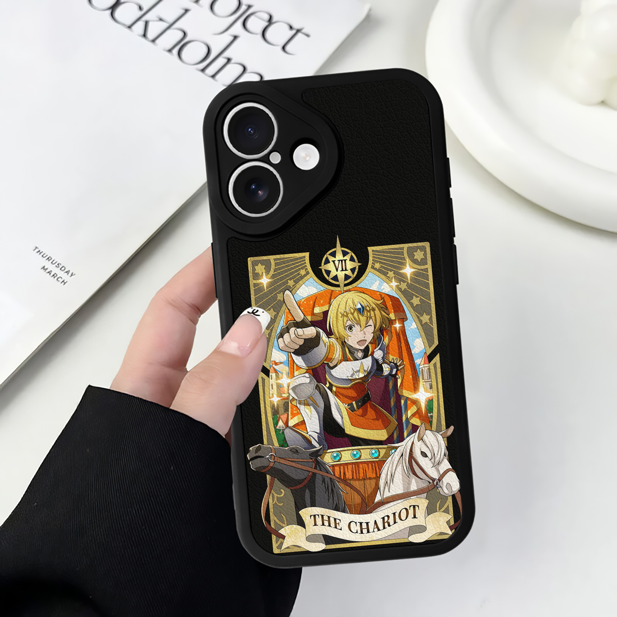 （画像用） 文豪ストレイドッグス Bungo Stray Dogs 【iPhone 16シリーズ対応】シリコンスマホケース（レザー調） 材質：シリコン